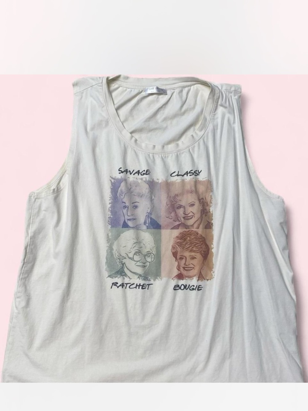 The Golden Girls white/cream colored Tank-top